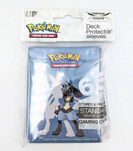 Load image into Gallery viewer, Ultra Pro Pokémon Lucario protective card sleeves pack of 65.
