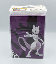 Load image into Gallery viewer, Pokémon Ultra Pro Mewtwo Deck Box with Mewtwo design and card divider.
