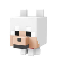 Load image into Gallery viewer, Tamed Wolf action figure from Minecraft Mob Heads Minis collection with moveable parts.

