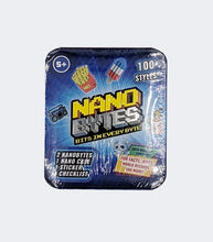 Load image into Gallery viewer, Nanobytes Nanocase package with two Nanobytes, nano case, sticker, and checklist for digital collection.
