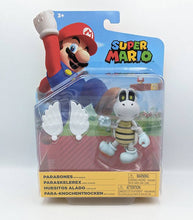 Load image into Gallery viewer, Super Mario Parabones 4 Inch Figure with wings and 14 points of articulation in packaging.
