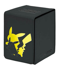Load image into Gallery viewer, Ultra Pro Alcove Flip Box Pokemon Elite Series Pikachu with embossed design for card protection.
