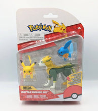 Load image into Gallery viewer, Pokemon Battle Figures Mudkip, Boltund, Pikachu set in packaging.
