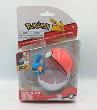 Load image into Gallery viewer, Pokemon Clip 'N' Go Mudkip figure set with Poke Ball packaging.
