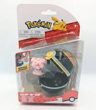 Load image into Gallery viewer, Pokemon Clip 'N' Go Snubbull figure set with Luxury Ball in packaging.
