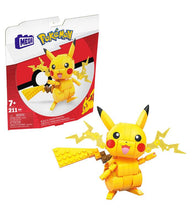 Load image into Gallery viewer, Pokemon Mega Pikachu construction set with 211 pieces for building a poseable Pikachu.
