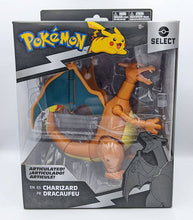 Load image into Gallery viewer, Pokémon Select Articulated Figure - Charizard in display box with 15+ articulation points.
