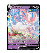 Load image into Gallery viewer, Pokémon TCG: V Heroes Tin - Sylveon V card
