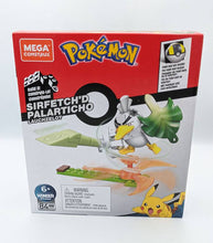 Load image into Gallery viewer, Pokemon Mega Construx Sirfetch'd Power Pack box with leek sword, 84 pieces, suitable for ages 6 and up.
