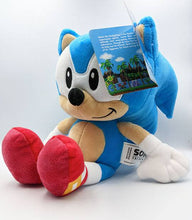 Load image into Gallery viewer, Sonic the Hedgehog 12" plush toy with vibrant blue color and red shoes.
