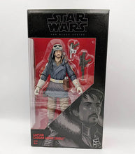 Load image into Gallery viewer, Star Wars Black Series Captain Cassian Andor EADU action figure in display box with accessories.
