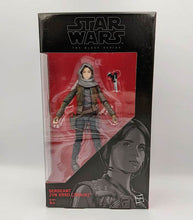 Load image into Gallery viewer, Star Wars Black Series Sergeant Jyn Erso JEDHA action figure in display box.
