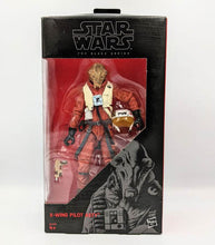 Load image into Gallery viewer, Star Wars Black Series X-Wing Pilot Asty action figure in display box.
