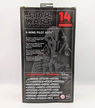 Load image into Gallery viewer, Star Wars The Black Series - X-Wing Pilot Asty back of pack
