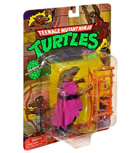 Load image into Gallery viewer, Teenage Mutant Ninja Turtles Classic Splinter Action Figure with weapons in packaging.
