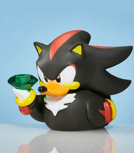 Load image into Gallery viewer, Hedgehog Shadow collectible duck limited edition by TUBBZ, featuring detailed Shadow design, suitable for Sonic fans.
